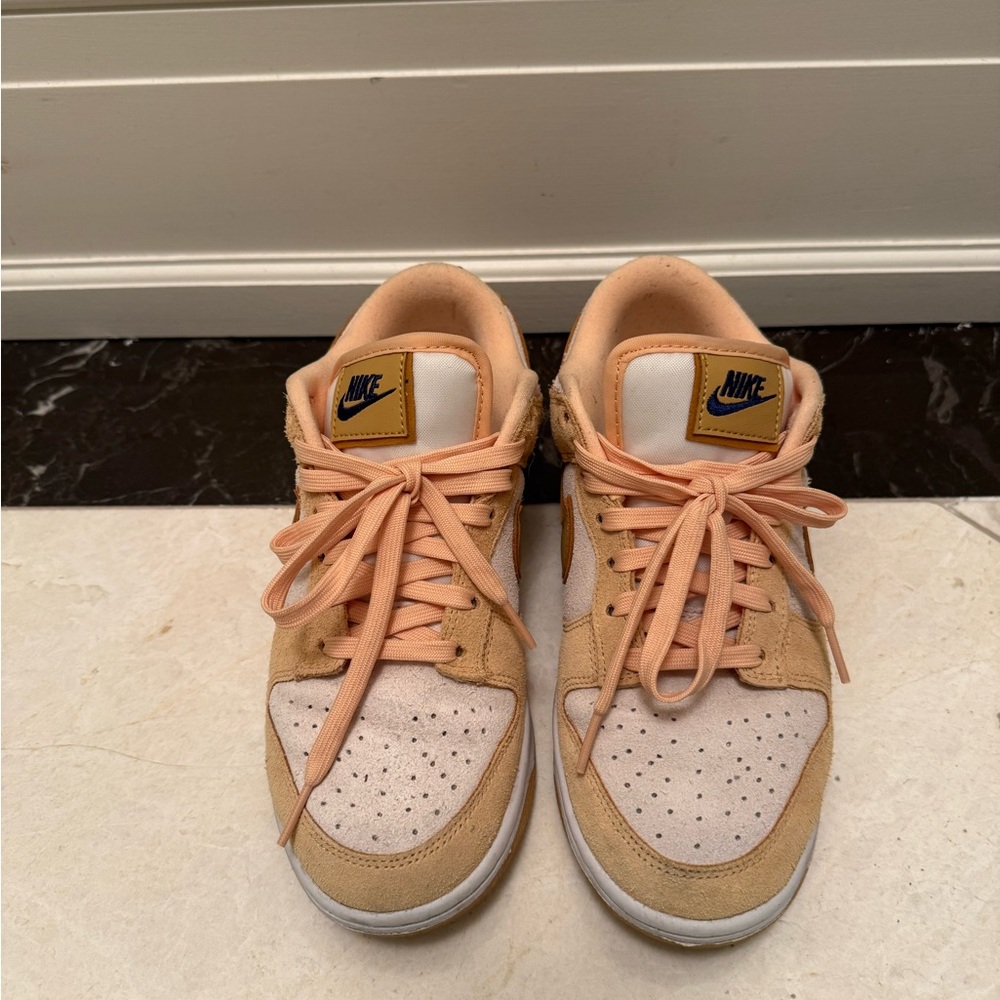 Nike Apricot and Beige Sneakers